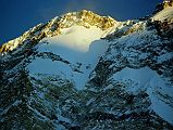204 Annapurna Main Close Up At Sunrise From Annapurna Sanctuary Base Camp It was a fantastic sunrise on Annapurna from Annapurna Sanctuary Base Camp. I could clearly see the upper portion of the 1970 British ascent route. �'Hello, Dougal, this is Chris at Camp IV: Did you manage to get out today?' 'Aye, we've just climbed Annapurna'� (Chris Bonington, Annapurna South Face). Don Whillans and Dougal Haston reached the summit of Annapurna on May 27, 1970 at 2 pm.